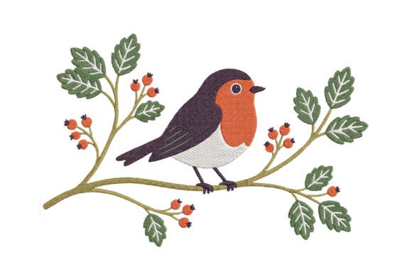 Cute Small Bird Embroidery Design