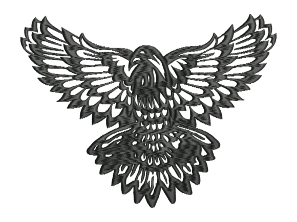 Gothic Eagle Wings Embroidery