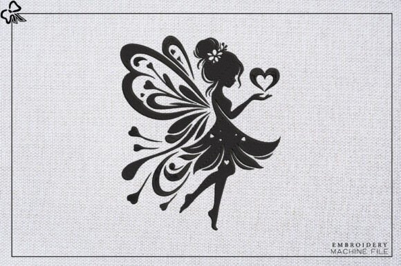 Magic Heart Fairy Embroidery