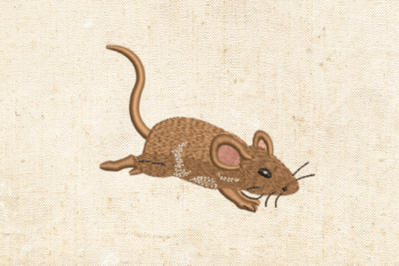Mouse Embroidery Design
